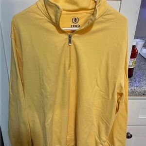 Izod Sunny Yellow Half-Zip Sweater